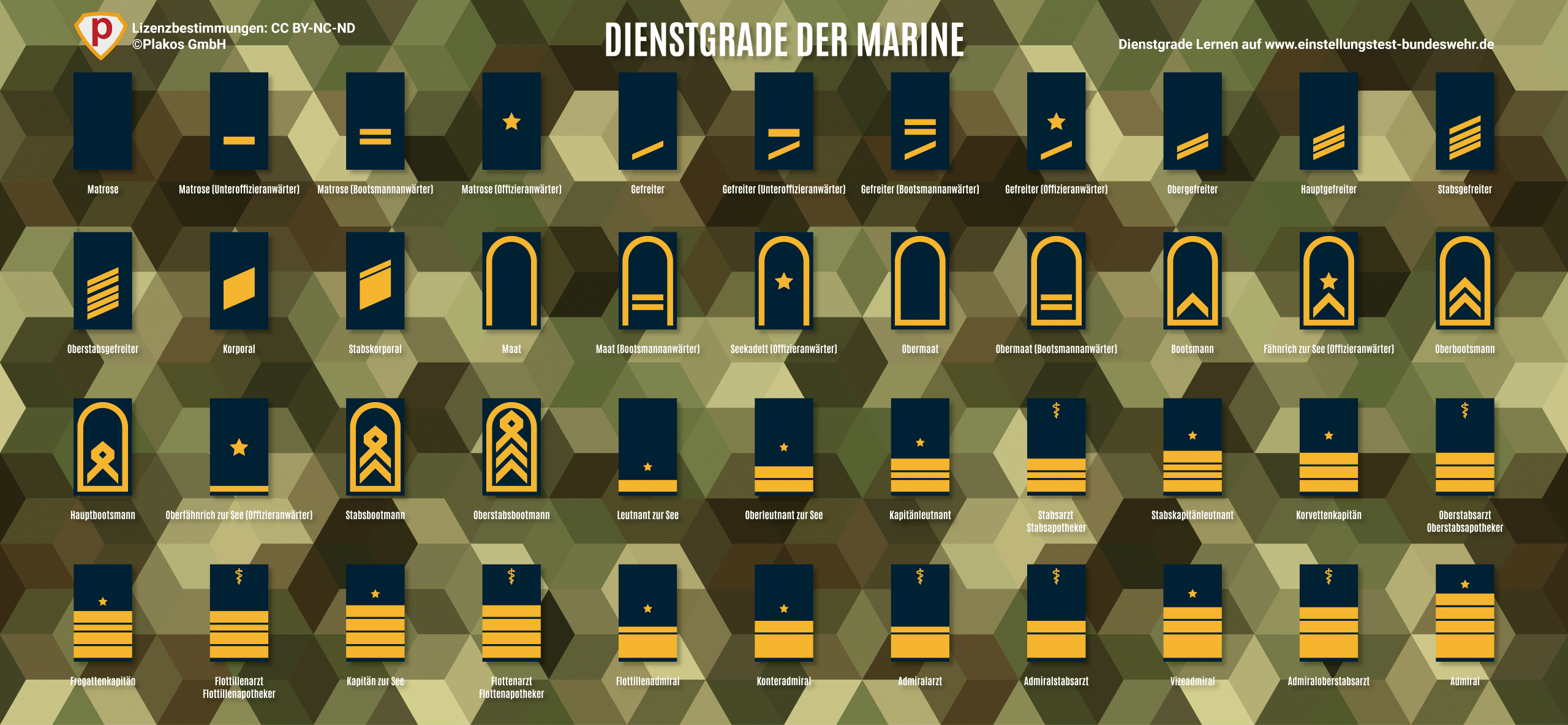 Bundeswehr Dienstgrade der Marine