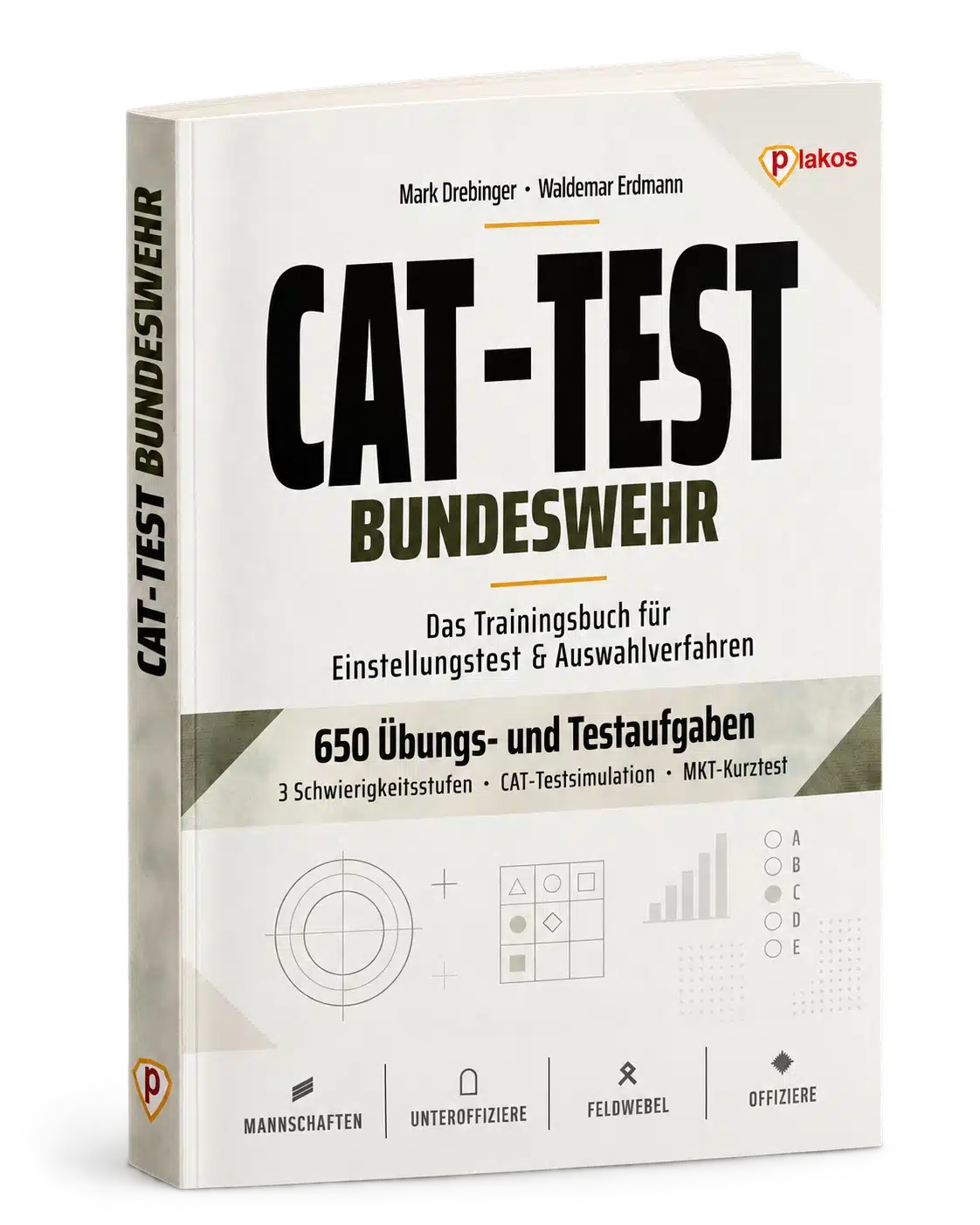 CAT-Test Bundeswehr Trainingsbuch Mockup